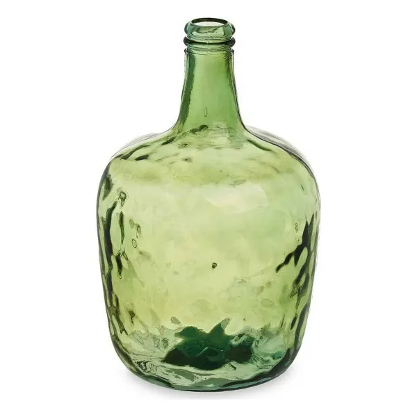 Bottle Smooth Decoration Green 22 x 37,5 x 22 cm (2 Units)