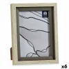 Photo frame 17 x 2 x 21,8 cm Crystal Grey Beige Plastic (6 Units)