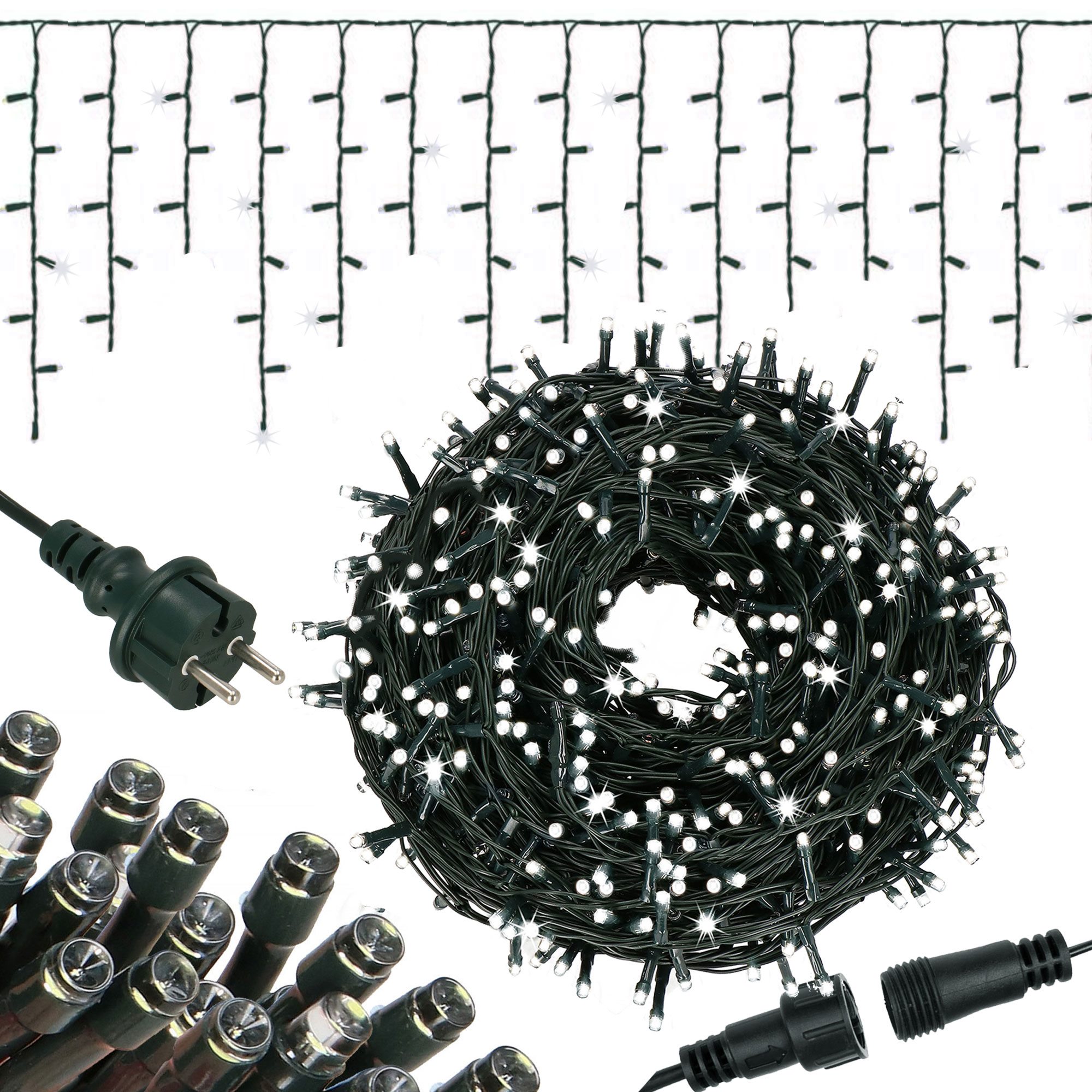 Лед-гирлянда «Водопад» Springos CL4038, 300 LED | Купить онлайн — Megaluks