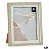 Photo frame 18,8 x 23,8 x 2 cm Crystal Beige White Plastic (6 Units)