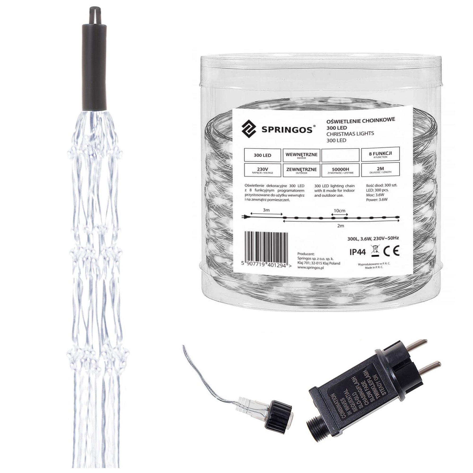Новогодние огни Springos CL0094 300 LED на элек | Купить онлайн — Megaluks