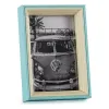 Photo frame 3 x 17 x 12 cm Crystal Blue White MDF Wood (6 Units)