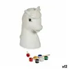 Paint Your Own Money Box Unicorn Ceramic 10 x 14,5 x 8,5 cm (12 Units)