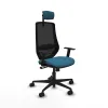 Office Chair Piqueras y Crespo D036N2W Black Petroleum green