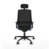 Office Chair Piqueras y Crespo D036N2W Black Petroleum green