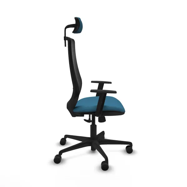 Office Chair Piqueras y Crespo D036N2W Black Petroleum green