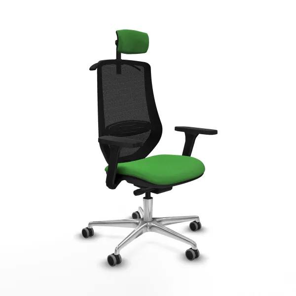 Office Chair with Headrest Mardos traslack bali Piqueras y Crespo D086G2H Green