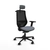 Office Chair with Headrest Mardos traslack bali Piqueras y Crespo D036N2H Grey