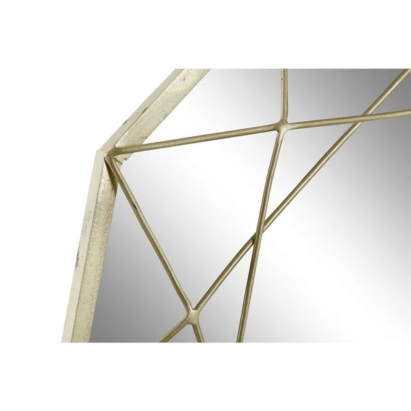 Wall mirror DKD Home Decor 50 x 5 x 52 cm Crystal Golden Iron