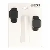 Doorknob EDM 6807 Black Aluminium 80 x 39 mm