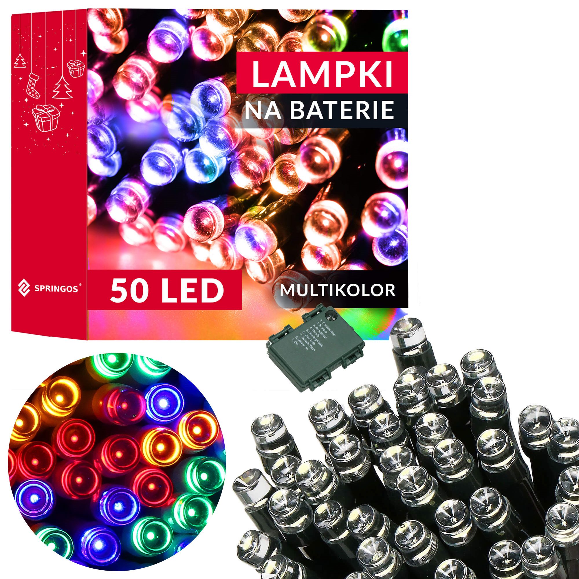 Jõulutuled Springos CL4029 50 LED, patareitoitega | Osta veebist — Megaluks