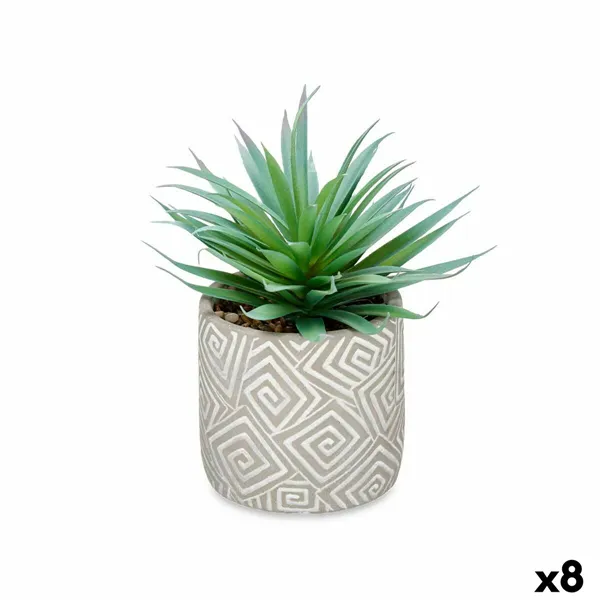 Decorative Plant Succulent Wood Plastic 17 x 21 x 17 cm (8 Units)