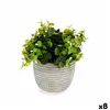 Decorative Plant Flowers Plastic 20 x 20,5 x 20 cm (8 Units)