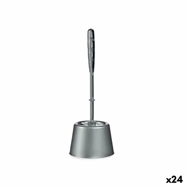 Toilet Brush Silver Plastic 13 x 36,5 x 13 cm (24 Units)