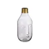 Vase Face Grey Glass 11 x 24,5 x 12 cm (6 Units)