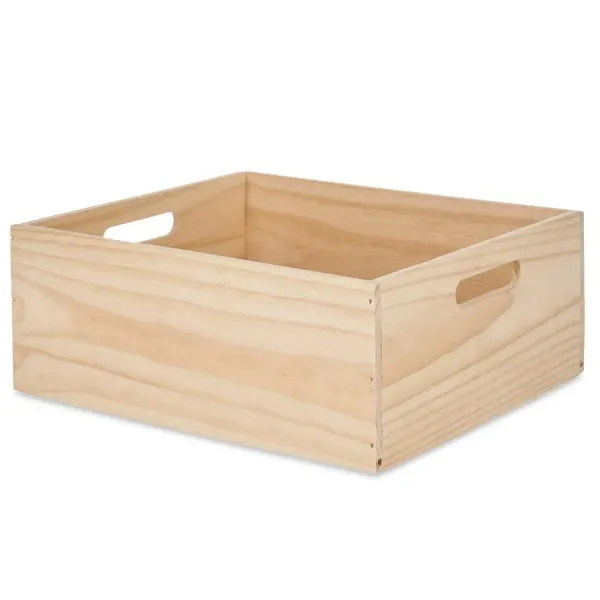 Decorative box Pine 31 x 14 x 36 cm (4 Units)