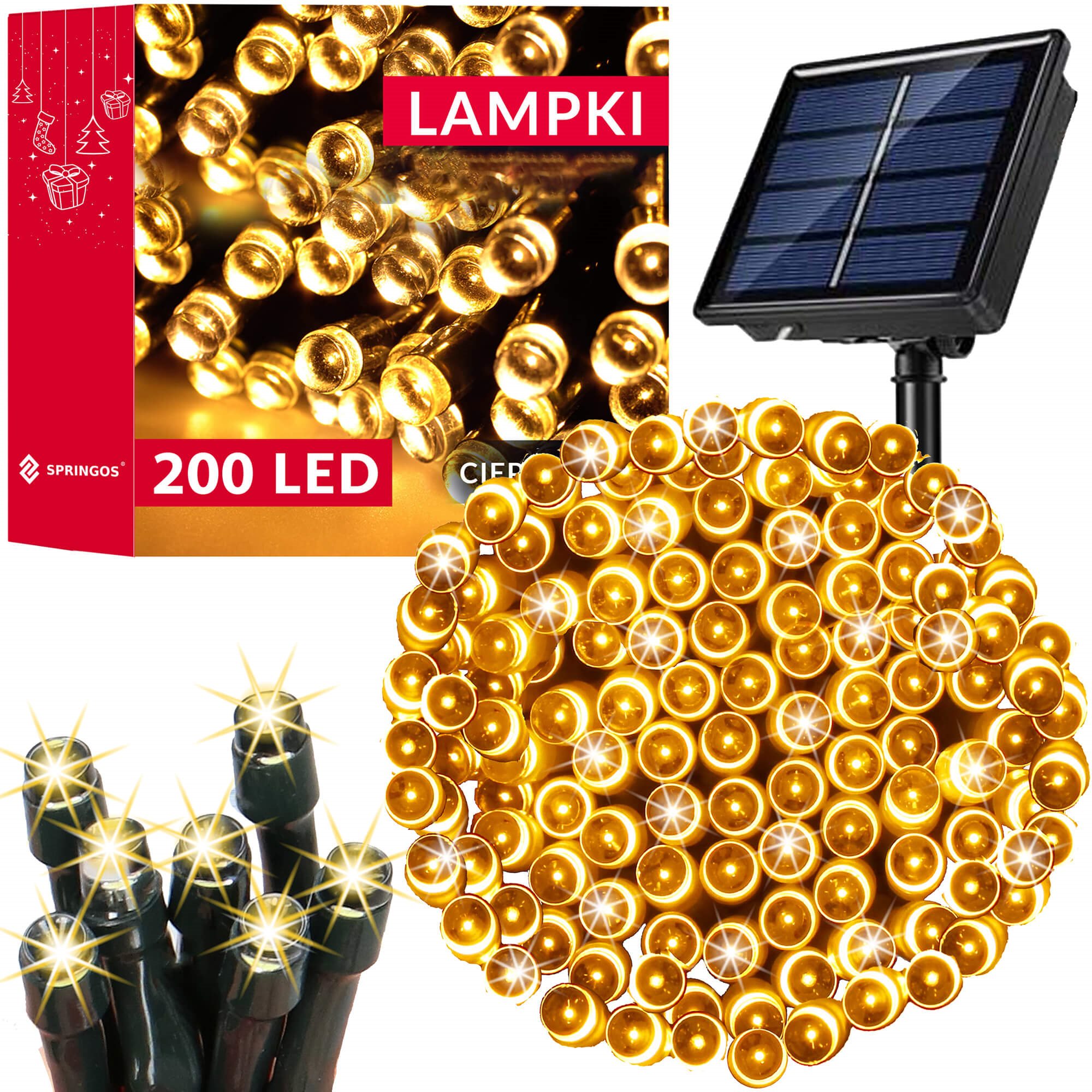 Jouluvalot aurinkokennolla Springos CL4150 22 m | Osta verkosta — Megaluks