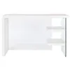 Desk DKD Home Decor White Transparent Crystal MDF Wood 120 x 50 x 76 cm