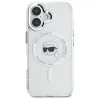 Karl Lagerfeld IML Metal Karl Head MagSafe - Case for iPhone 16 Plus (white)