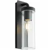 Wall Light Brilliant Aosta Black Metal Plastic 25 W E27