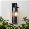 Wall Light Brilliant Aosta Black Metal Plastic 25 W E27