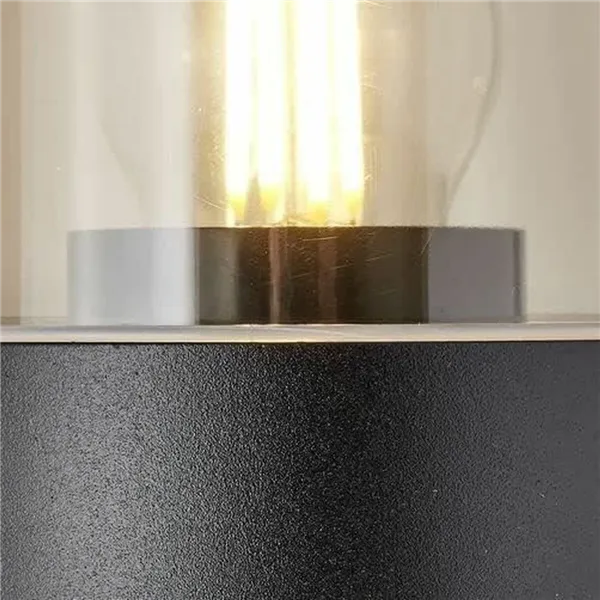 Wall Light Brilliant Sergioro Exterior E27 Black 20 W