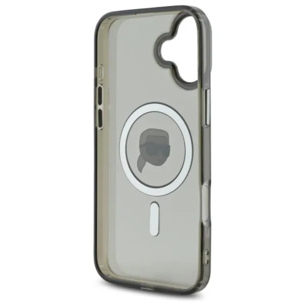 Karl Lagerfeld IML Metal Karl Head MagSafe - Case for iPhone 16 Plus (black)