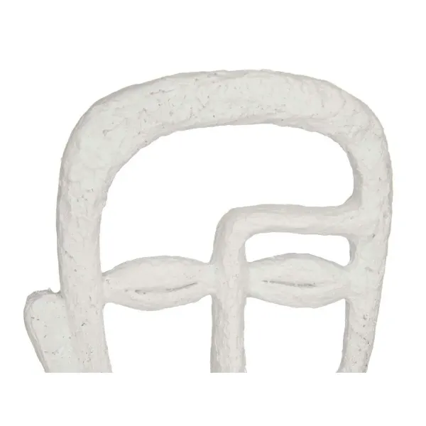 Decorative Figure Face White 19,5 x 38 x 10,5 cm (4 Units)