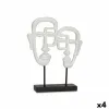 Decorative Figure Face White 27 x 32,5 x 10,5 cm (4 Units)