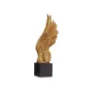 Decorative Figure Wings Black Golden 8 x 33,5 x 13,5 cm (6 Units)