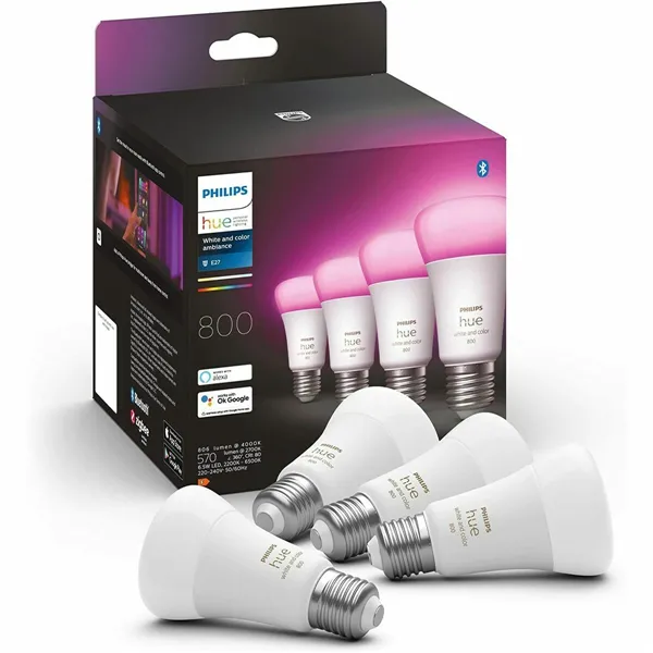 Smart Light bulb Philips Pack de 4 E27