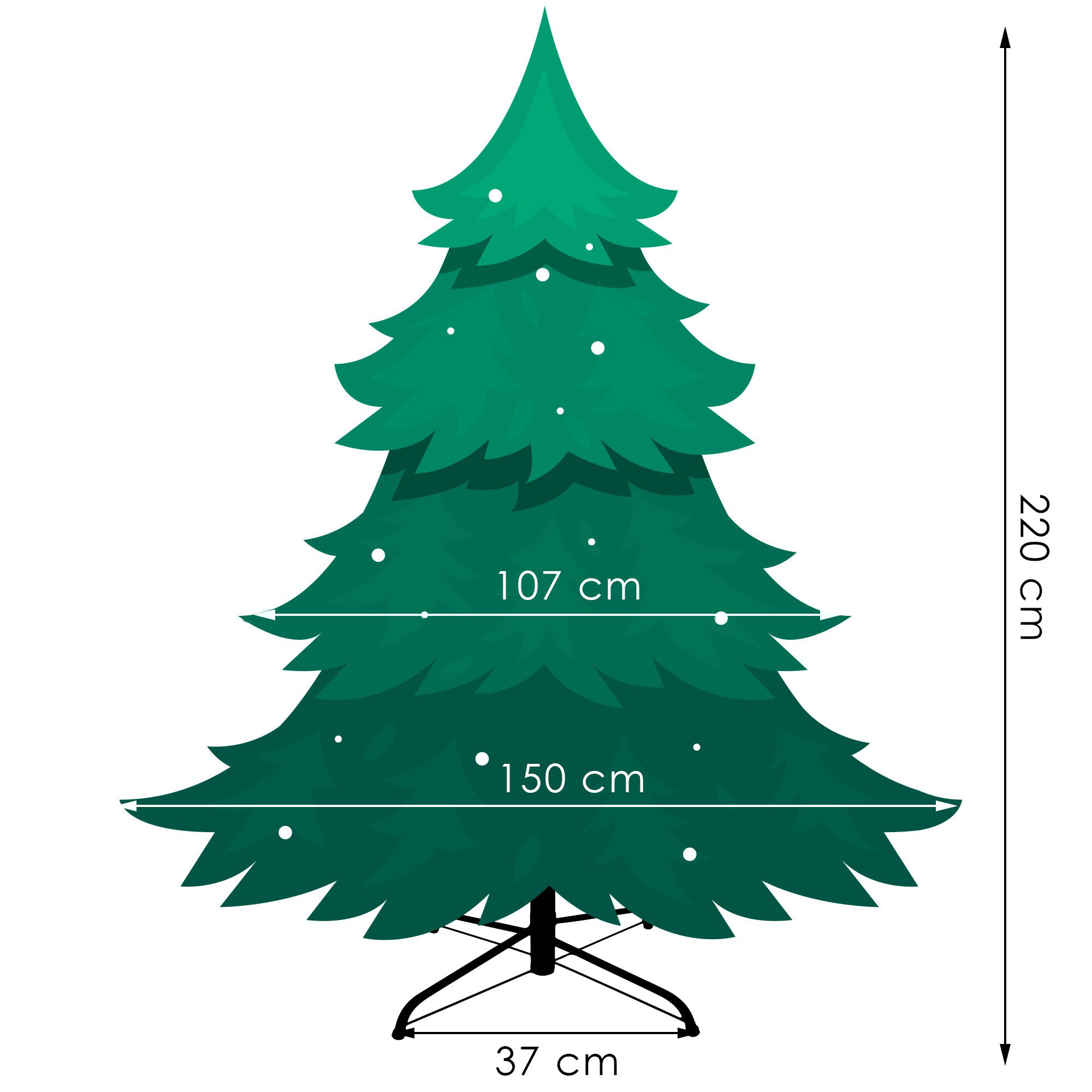 Kalėdų eglutė Springos CT0144 220cm | Pirkti internetu — Megaluks