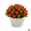 Decorative Plant Flowers Plastic 14 x 12,5 x 14 cm (12 Units)