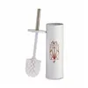 Toilet Brush Art Nouveau White Bronze Steel Plastic 9,5 x 37,5 x 9,5 cm (12 Units)