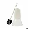 Toilet Brush White Black PVC polypropylene 16 x 36,2 x 16 cm (6 Units)