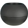 Plant pot Riviera Black Plastic Circular Ball Ø 50 cm