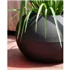 Plant pot Riviera Black Plastic Circular Ball Ø 50 cm