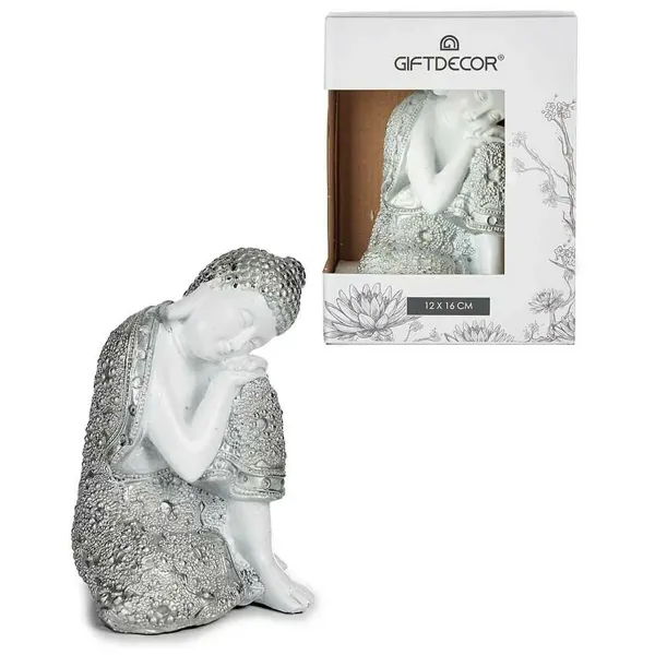 Decorative Figure Buddha Sitting 10,5 x 15 x 12 cm (8 Units)