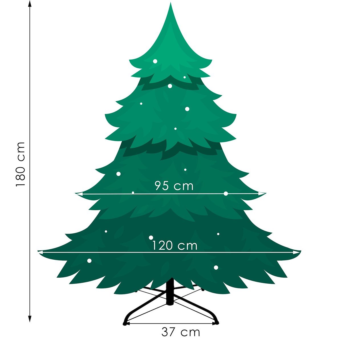 Dabīgā egle PE 180 cm | Pirkt tiešsaistē — Megaluks