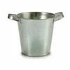 Planter Bucket Silver Zinc 20 x 14 x 16,2 cm (24 Units)