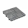 Interlocking Floor Tile Grey Stone Plastic 30 x 2,8 x 30 cm (6 Units)