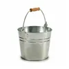 Planter Bucket Silver Wood Zinc 22,5 x 27 x 22 cm (24 Units)