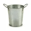 Planter Bucket Silver Zinc 16 x 12 x 11 cm (72 Units)