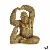 Decorative Figure Yoga Gorilla Golden 14 x 30 x 25,5 cm (3 Units)