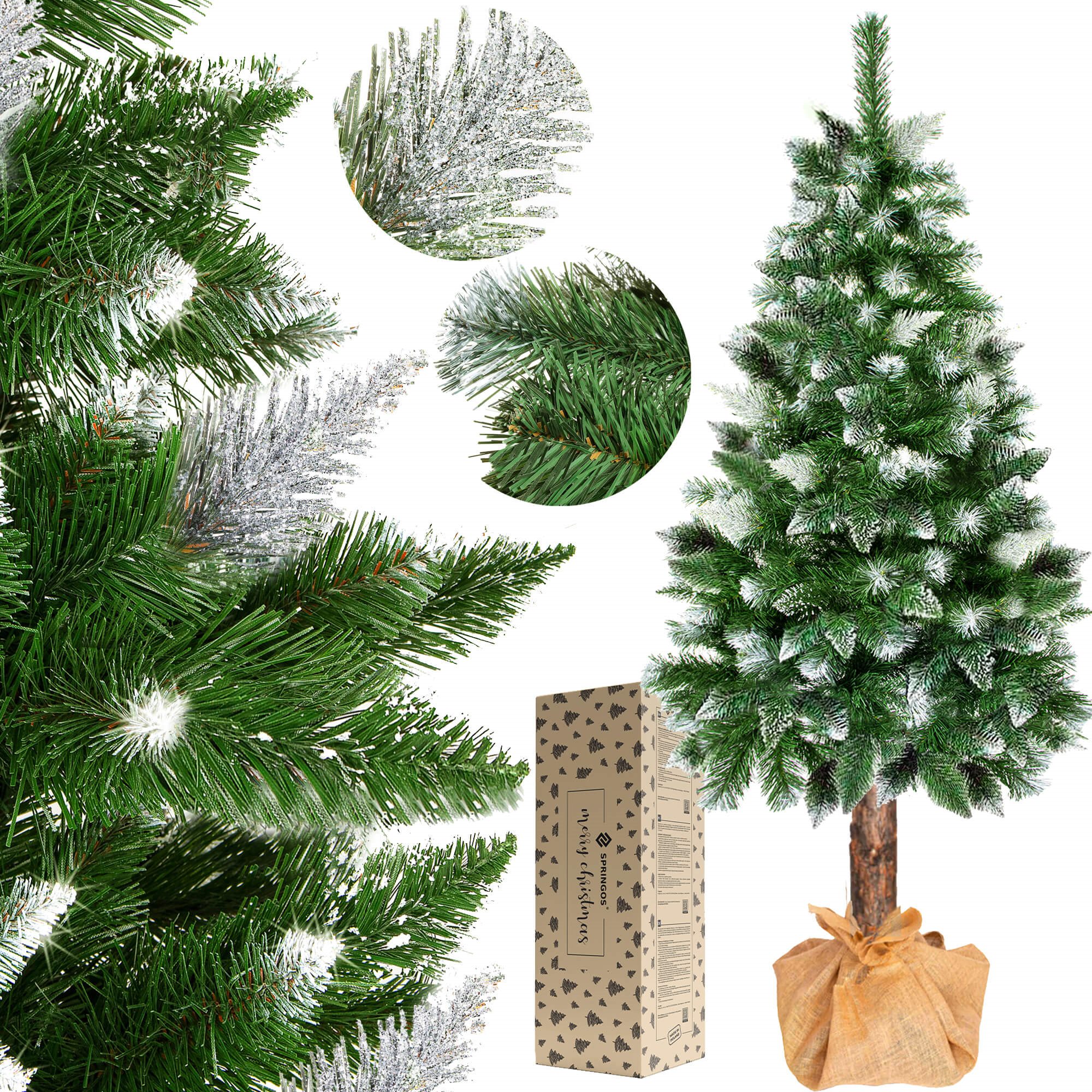 Artificial Christmas Tree Springos CT0111, Diamond Trunk Tree 180 cm