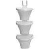 Plant pot Elho 472112415000 White Rectangular Modern Ø 26,7 x 29,7 cm