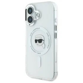 Karl Lagerfeld IML Metal Karl Head MagSafe - Case for iPhone 16 (white)