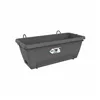 Plant pot Elho barcelona xl allin1 55cm Black Anthracite polypropylene Plastic Rectangular 33,5 x 54,5 x 23 cm