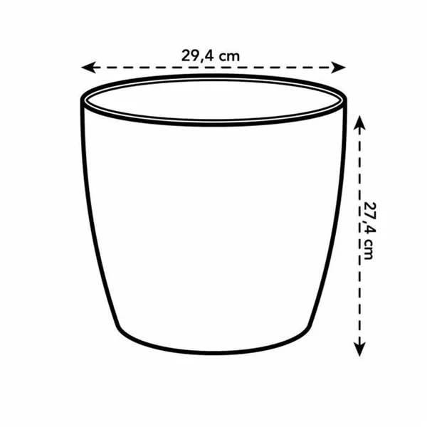 Plant pot Elho 5642723015000 White polypropylene Plastic Circular