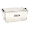 Storage Box with Lid Transparent Plastic 22 L 32 x 20,5 x 50 cm (6 Units)